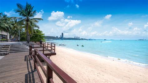 Weißer Sand Des Schönen Strandes An Pattaya Strand Pattaya Thailand