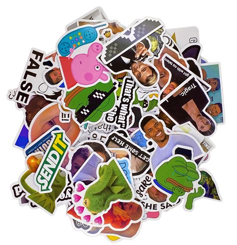 166pcs Funny Meme Vinyl Stickers Pack Vine Stickers For Laptop Iphone