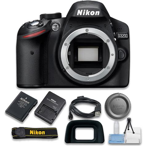 Nikon D3200 Digital Slr Camera Body Only International Version Free