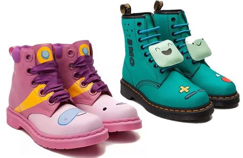 dr martens adventure time princess bubblegum and bmo boots kick up your fashion into high gear