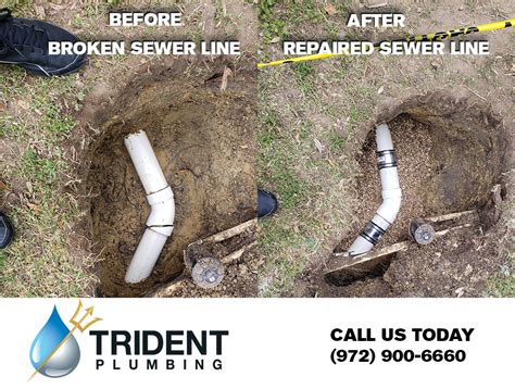 Sewage Line Repair And Replacement Trident Plumbing