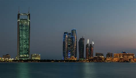 Adnoc Headquarters Is A Skyscraper Office Complex Located In Abu Dhabi