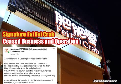 An fei code of conduct protects the welfare of the horses from physical abuse or doping. Signature Fei Fei Crab Restaurant Ceased Business and ...