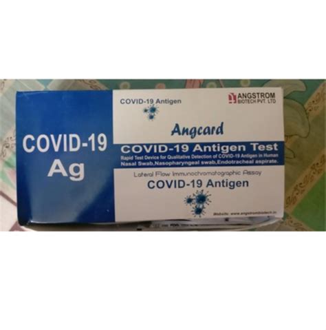 Angcard Covid 19 Rapid Antigen Test Kit Icmr Approved At Rs 32piece