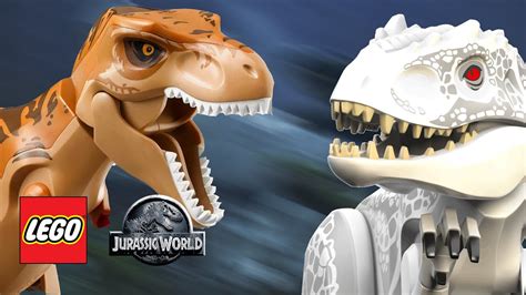 LEGO Jurassic World T Rex Vs Indominus Rex YouTube