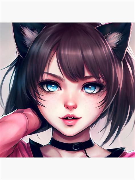 Anime Cat Girl 13 Poster For Sale By Aibroughttolife Redbubble