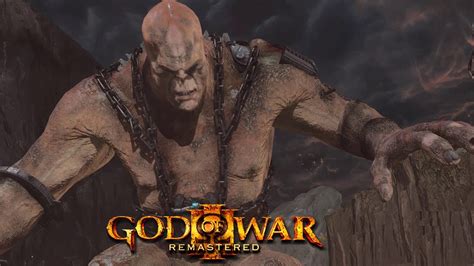 God Of War 3 Remasterd Ps5 Kratos Vs Cronos Boss Fight Youtube