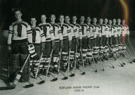 Portland Eagles Hockey Club 1950 Pacific Coast Hockey League Hockeygods
