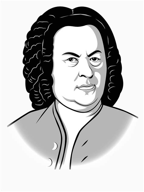 Johann Sebastian Bach In Cartoon Style T Shirt By Bach4you Redbubble