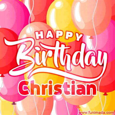 Happy Birthday Christian GIFs - Download original images on Funimada.com