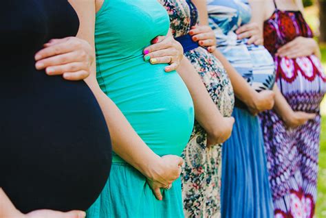 Group Of Pregnant Women Holding Bellies B Cd Vidaprenatalcenter