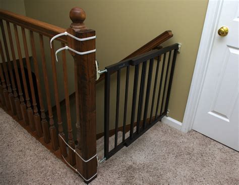 It looks like an inverted v. TOP OF STAIRS BABY GATE - Fun And Functional Blog