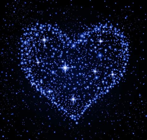 Space Background Star Heart In Night Sky — Stock Vector © Noiro 50409805