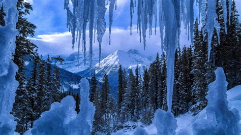 Winter At Jasper National Park In Canada Fond Décran Hd Arrière Plan
