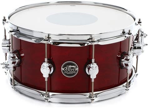 Dw Performance Series Snare Drum 65 X 14 Cherry Stain Lacquer Sweetwater