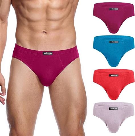 wirarpa men s underwear modal microfiber briefs no fly covered waistband silky touch underpants