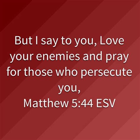 Matthew 544 But I Say To You Love Your Enemies And Pray For Those Who