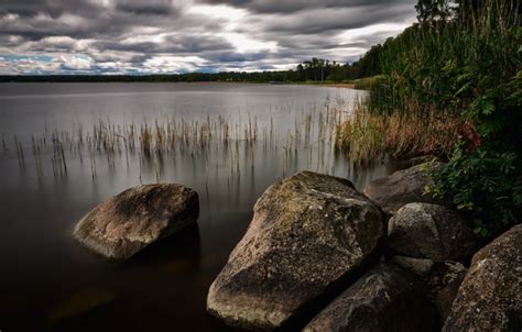 Wallpaper Lake Stones Landscapes Nature Lake Stones Images For