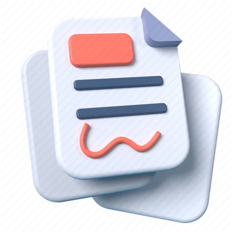 Documents File Paper Document 3d Illustration Download On Iconfinder