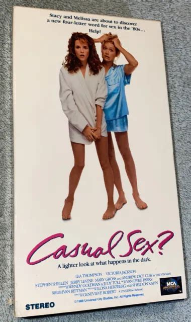 Casual Sex Vhs Tape Vcr 1988 Mca Lea Thompson~andrew Dice Clay~victoria Jackson 5 99 Picclick