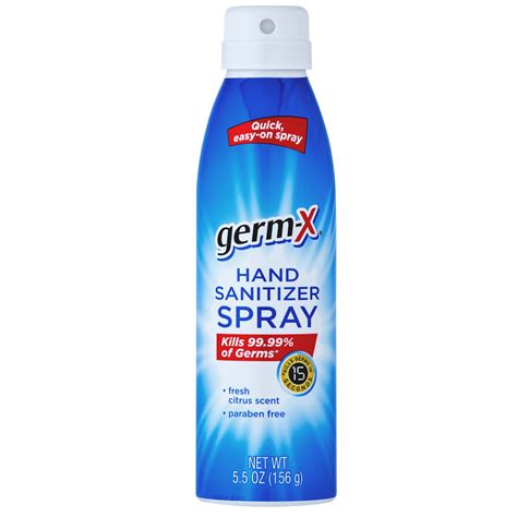 Germ X Continuous Spray Hand Sanitizer Bottle Of Hand Sanitizer