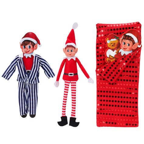 elves behavin badly elf plush pyjamas and sleeping bag christmas pack elf included christmas