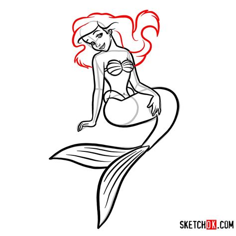 The Little Mermaid Drawings Step By Step