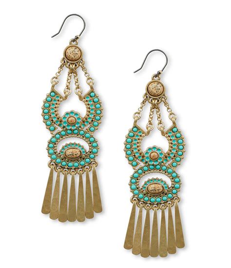 Turquoise Chandelier Earrings 22K Turquoise Chandelier Earrings