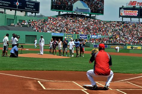 Dvids Images Uss Ronald Reagan Sailor Throws First Pitch For Boston