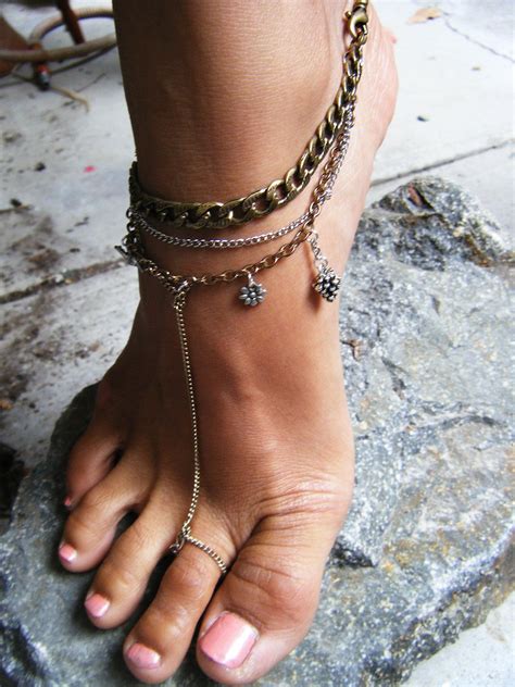 50 Eye Catching Boho Chic Bridal Accessories Foot Jewelry Ankle Bracelets Toe Rings