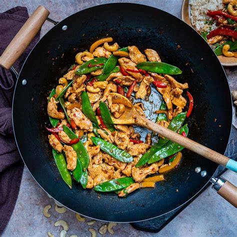 Easy Chicken Stir Fry Recipe With Vegetables And Cashew Blondelish