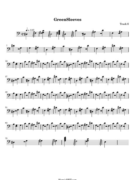 One simple and straightforward, one decorated and improvised. GreenSleeves Sheet Music - GreenSleeves Score • HamieNET.com