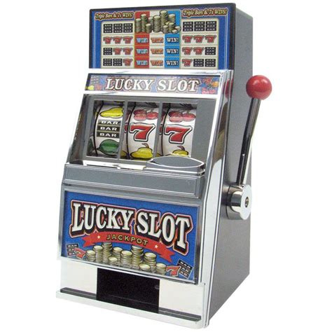 They are best known as the one armed bandits that were originally found in. Trademark Games Lucky Slot Machine Bank-10-41040 - The ...