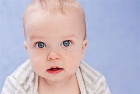 Portrait Of Sad Baby Boy Stock Image Image Of Expression 35140553