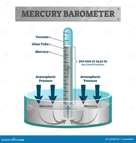Mercury Barometer Labeled Atmospheric Pressure Tool Coloso