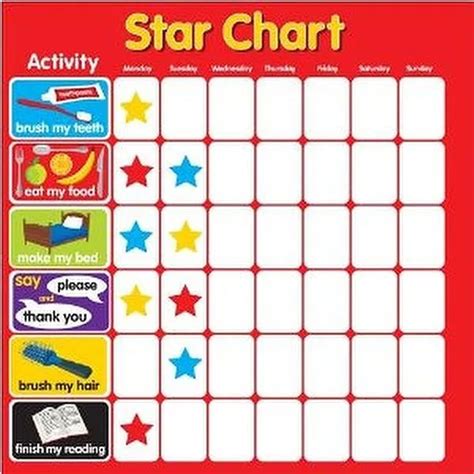 Magnetic Behavior Star Reward Chore Chart Buy Magnetic Star Reward