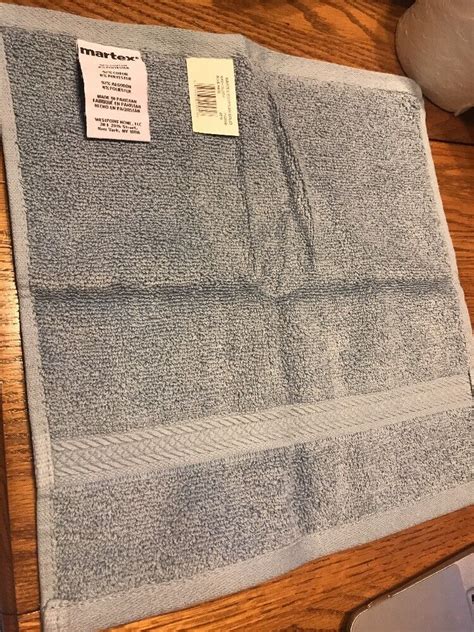 Martex Egyptian Solid Wash Cloth Blue Haze Ships N 24h Ebay