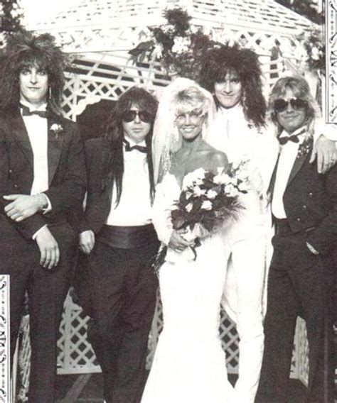 Heather Locklear And Tommy Lees 1986 Wedding With All The Motley