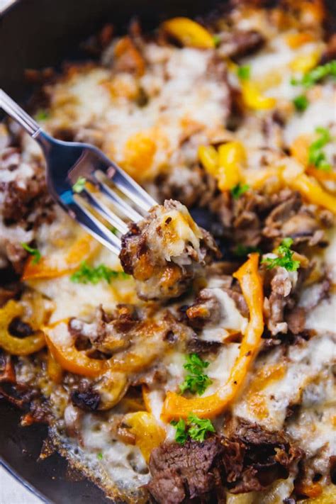 Low Carb Philly Cheesesteak Skillet Cooking Lsl