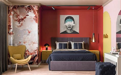 Aesthetic Red Bedroom Jamie Paul Smith