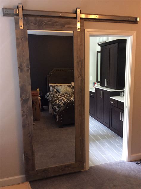 Sliding Barn Door Mirror Check Out More Of My Builds At