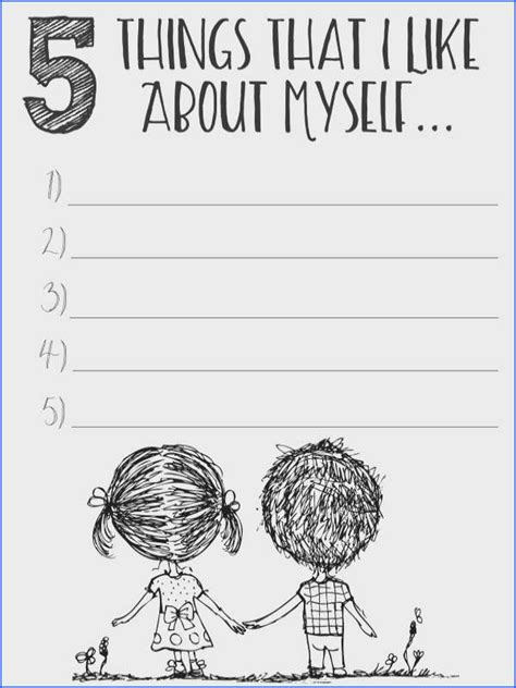 In my journey with both chronic and mental illness, i free pdf printable affirmation cards & worksheet. FREE Printable Self Esteem Worksheets | Self esteem ...