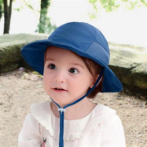 Simplikids Baby Sun Hat Upf 50 Uv Sun Protection Wide Brim Royal