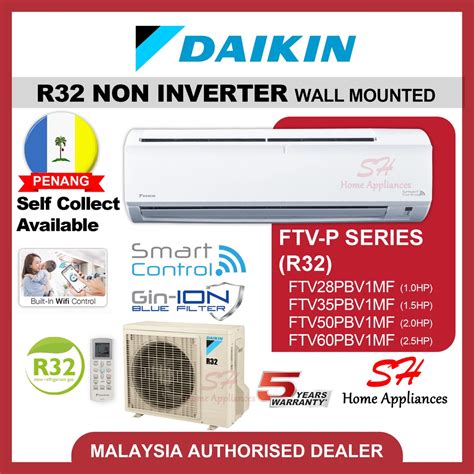 Daikin R Non Inverter Air Conditioner Ftv P Series Aircond Hp