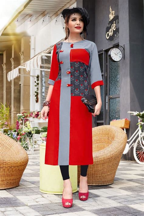 Printed Kurti Designs Simple Kurti Designs Kurta Designs Women Blouse Designs Kurta Neck