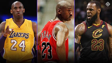 Float like a butterfly, sting like a bee. Kobe Bryant jumping into LeBron James-Michael Jordan ...