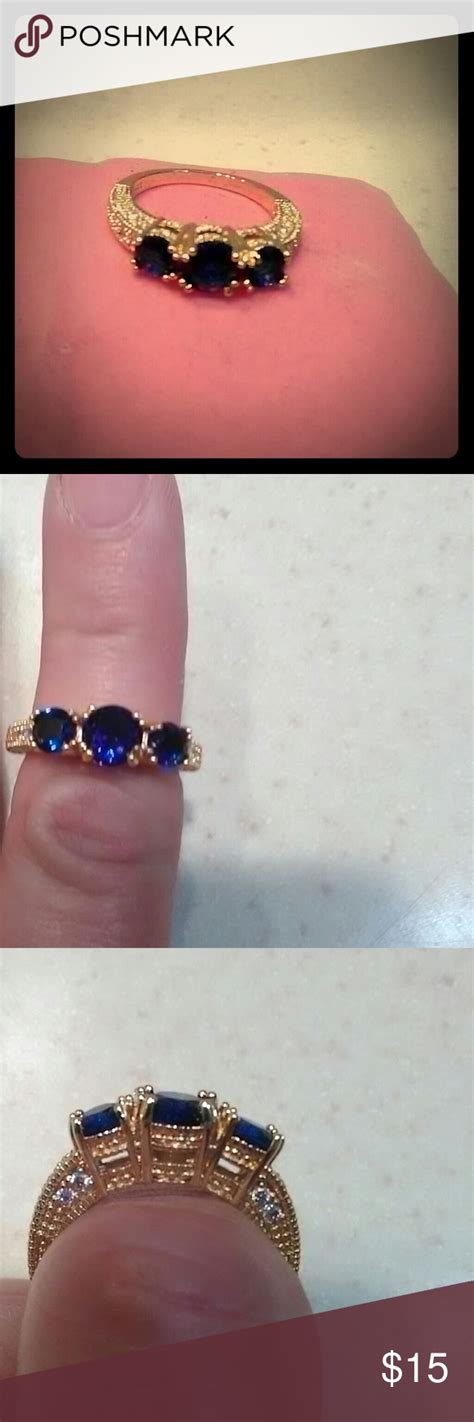 Jtv Gold Sapphire Ring Gold Sapphire Ring Womens Jewelry Rings Gold