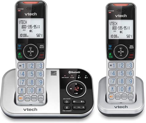Vtech Vs112 2 Dect 60 Bluetooth 2 Handset Cordless Phone For Home With