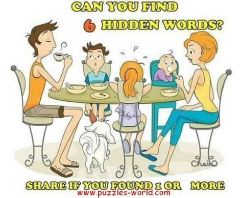 Can You Find 6 Hidden Words Puzzles World