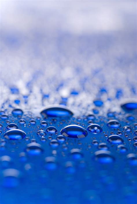 Free Photo A Drop Of Water Drops Wet Drops Of Water Macro Blue